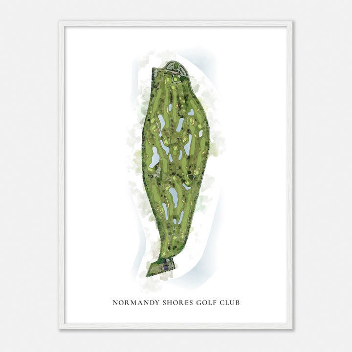 Print of Normandy Shores Golf Club Classic Map
