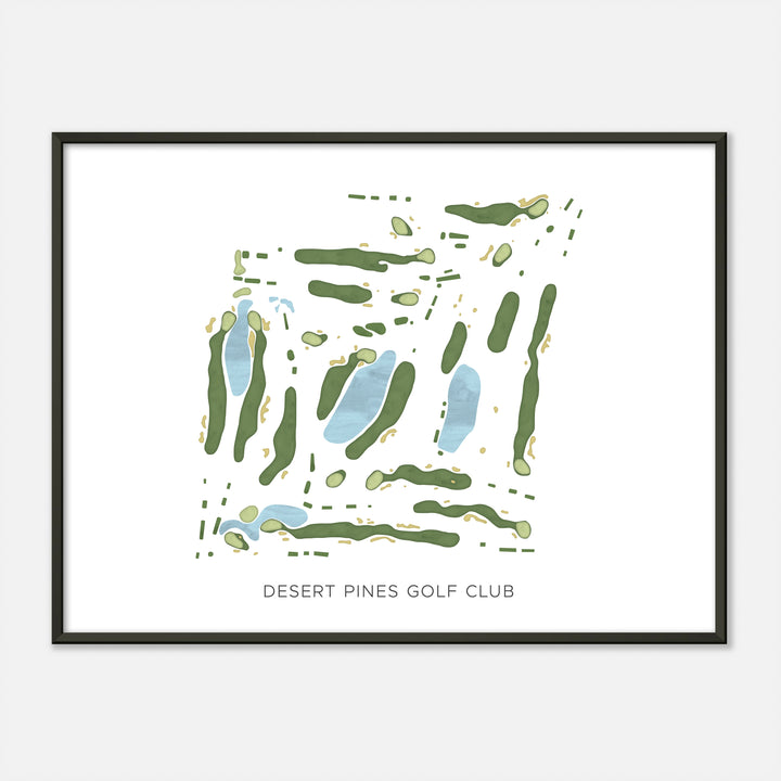 Print of Desert Pines Golf Club Modern Map