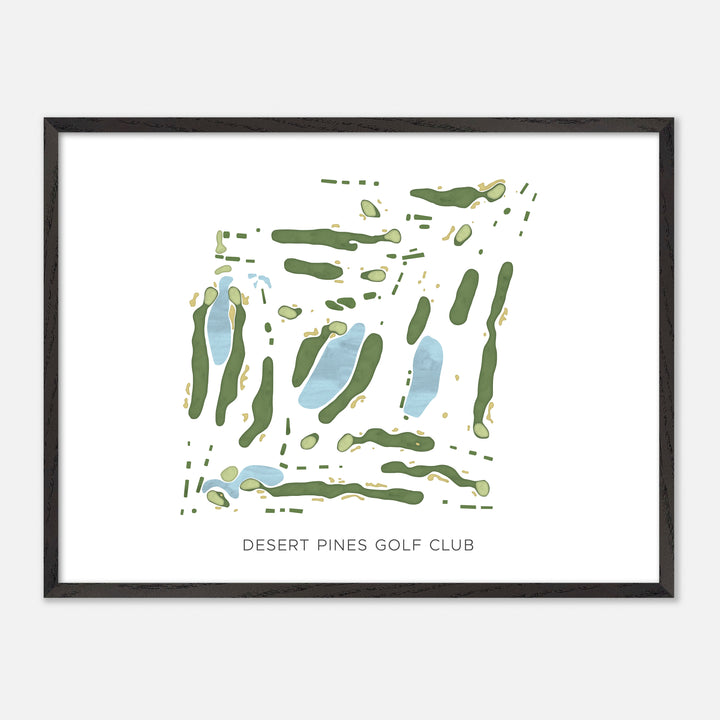 Print of Desert Pines Golf Club Modern Map
