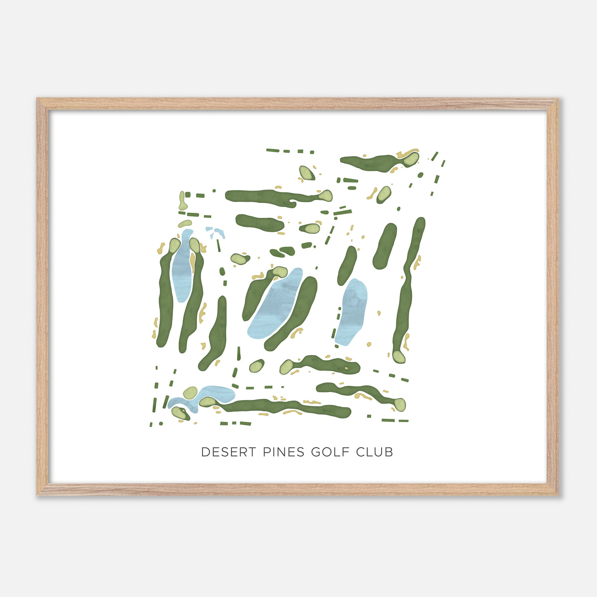 Print of Desert Pines Golf Club Modern Map