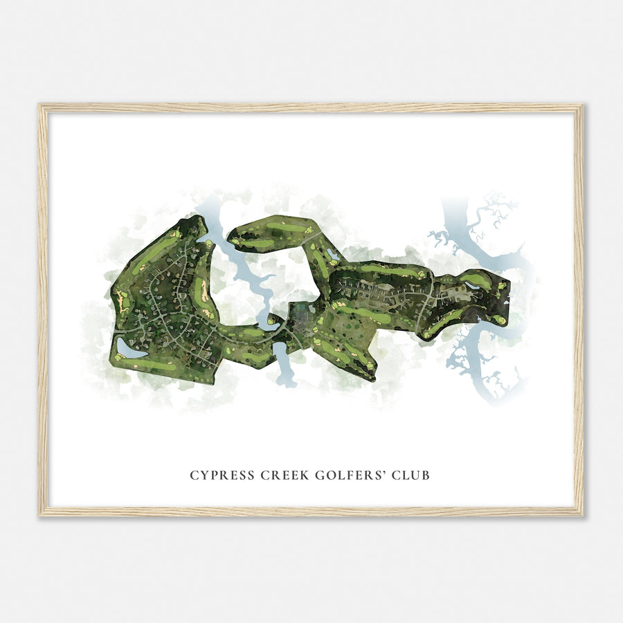 Print of Cypress Creek Golfers' Club Classic Map