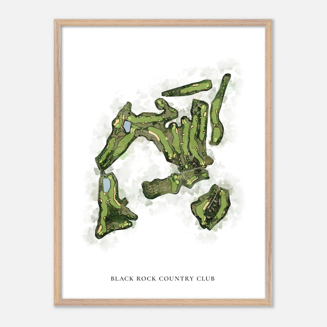 Print of Black Rock Country Club Classic Map