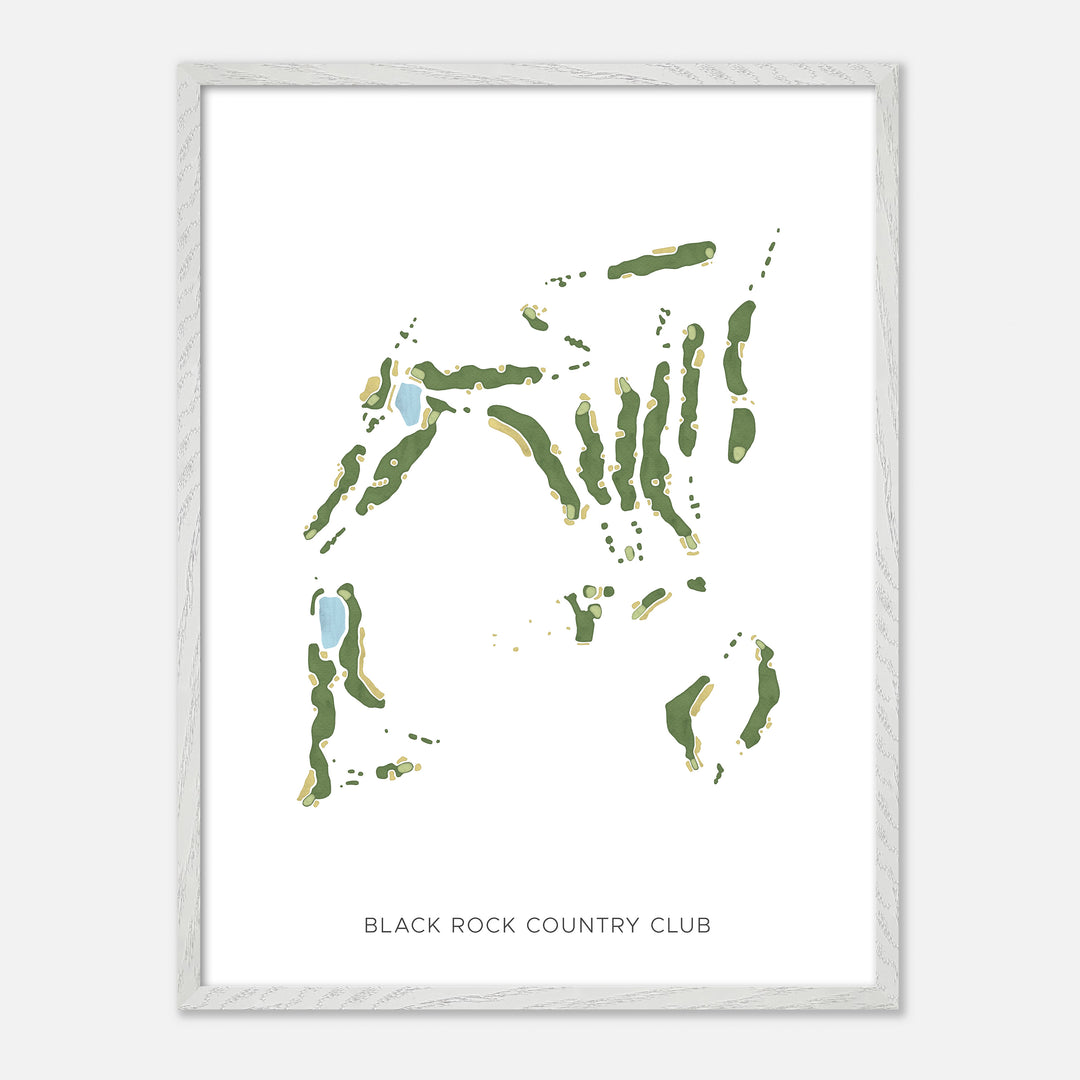 Print of Black Rock Country Club Modern Map