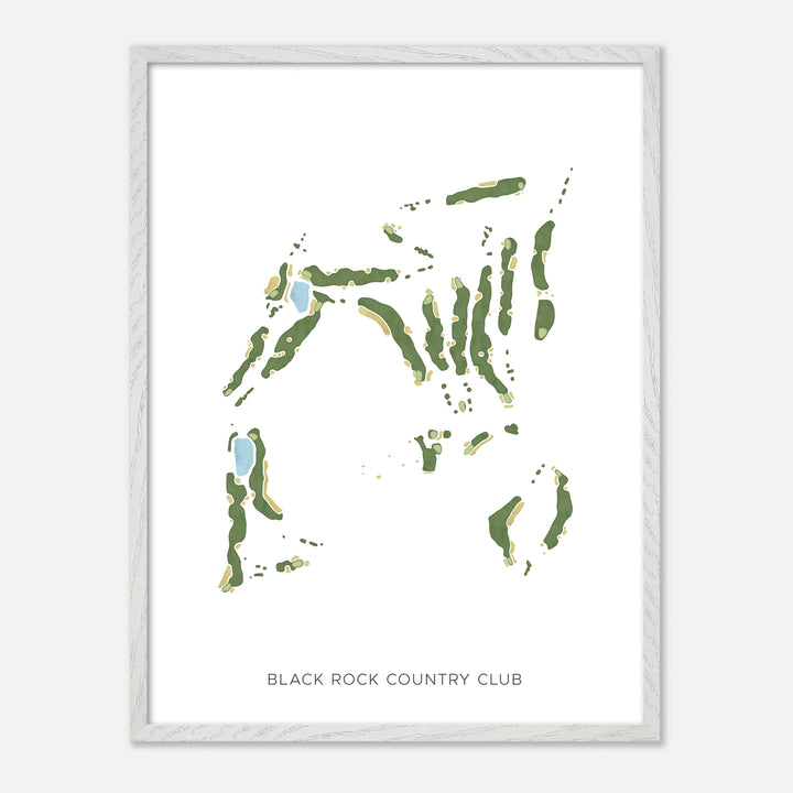 Print of Black Rock Country Club Modern Map