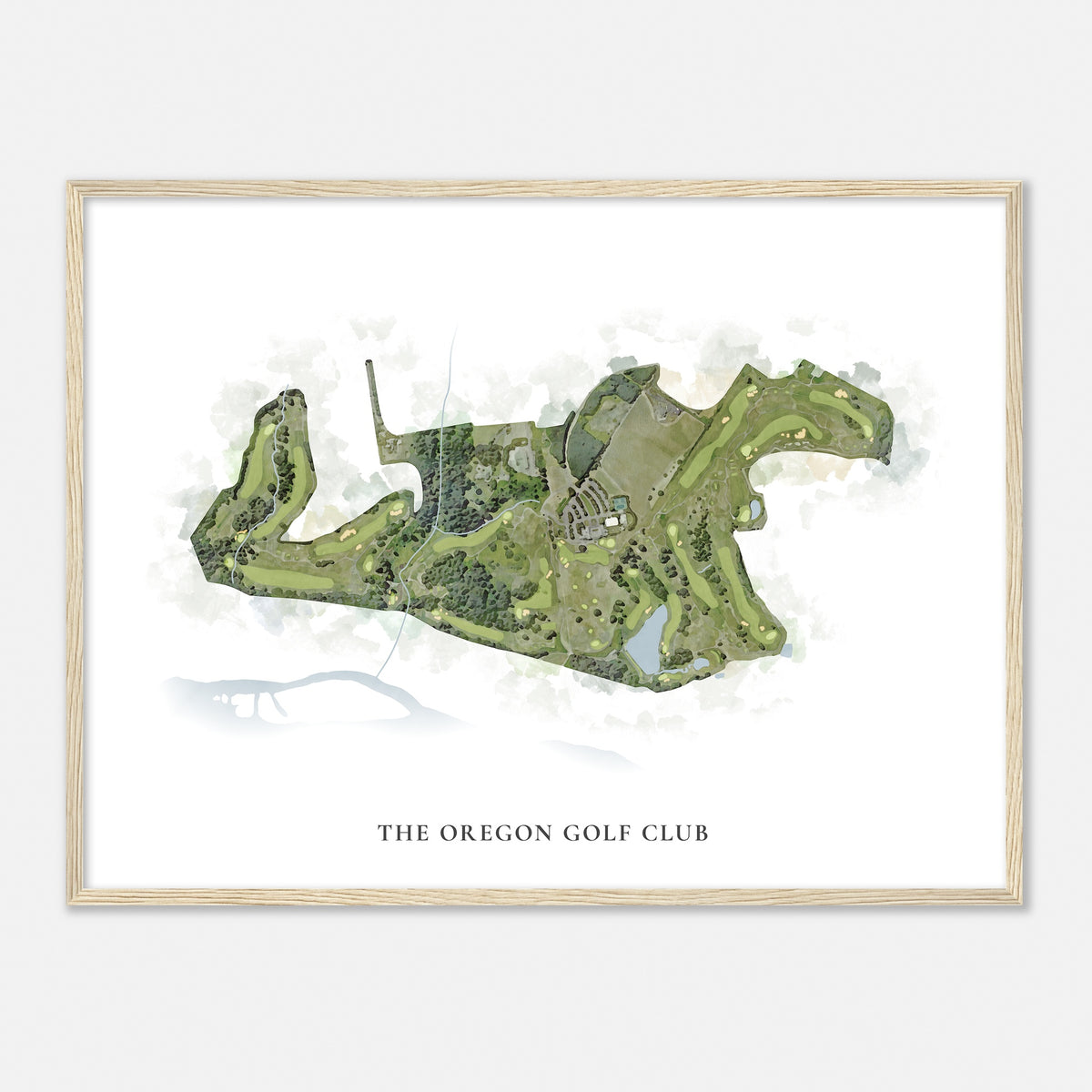 Print of The Oregon Golf Club Classic Map