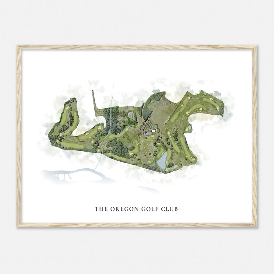 Print of The Oregon Golf Club Classic Map