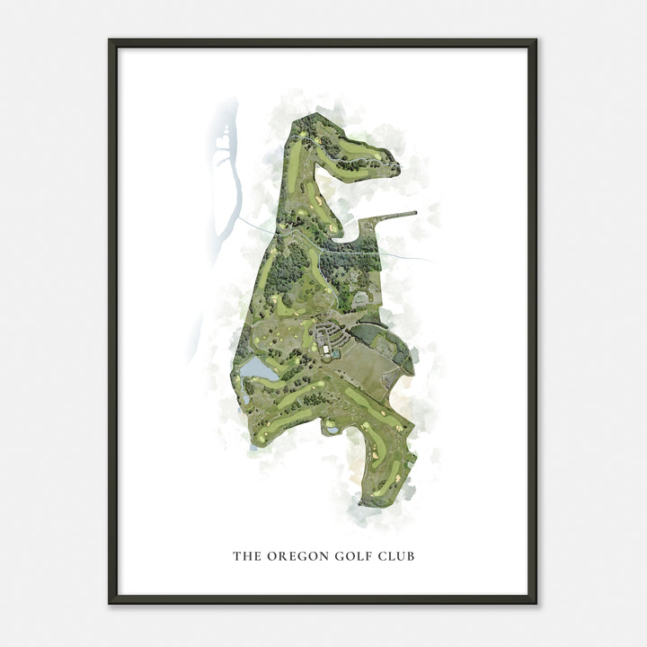 Print of The Oregon Golf Club Classic Map