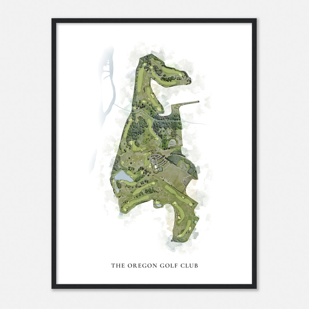 Print of The Oregon Golf Club Classic Map