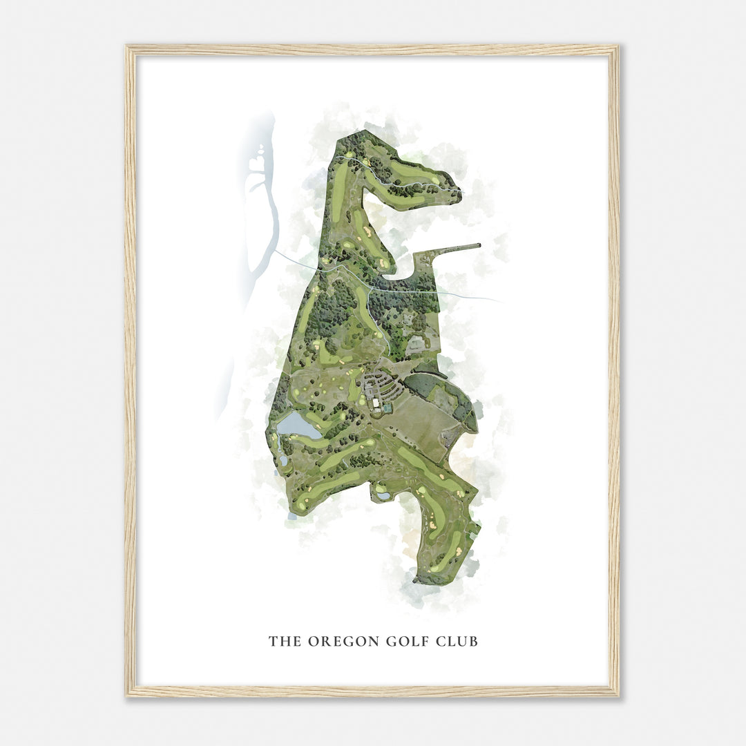 Print of The Oregon Golf Club Classic Map