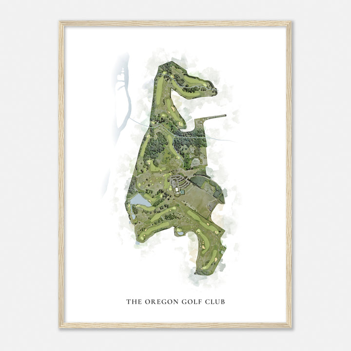 Print of The Oregon Golf Club Classic Map