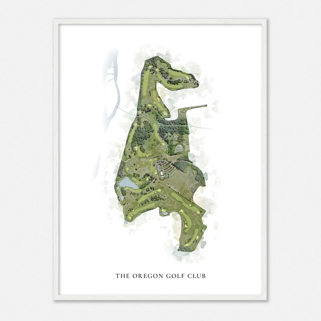 Print of The Oregon Golf Club Classic Map