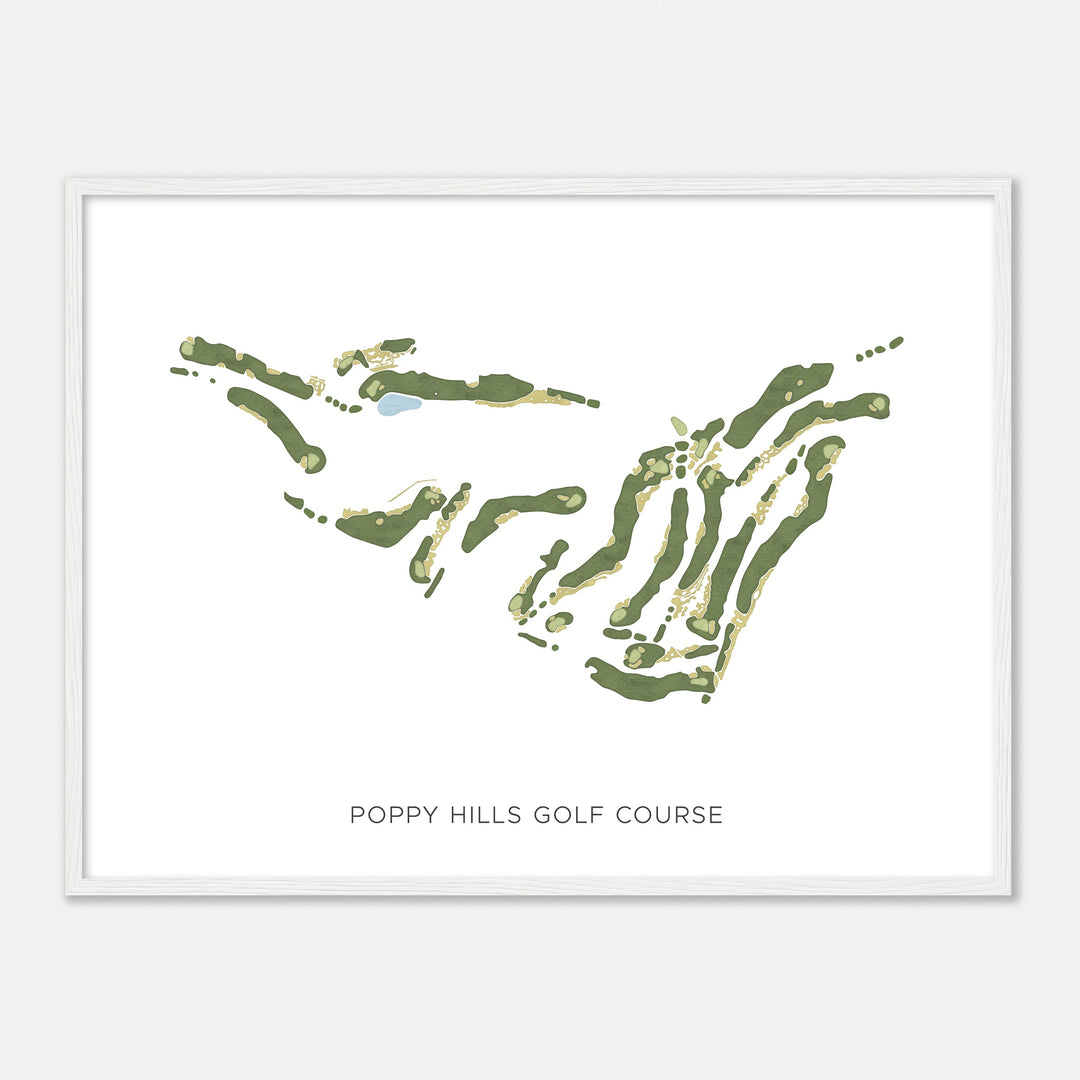 Print of Poppy Hills Golf Course Modern Map