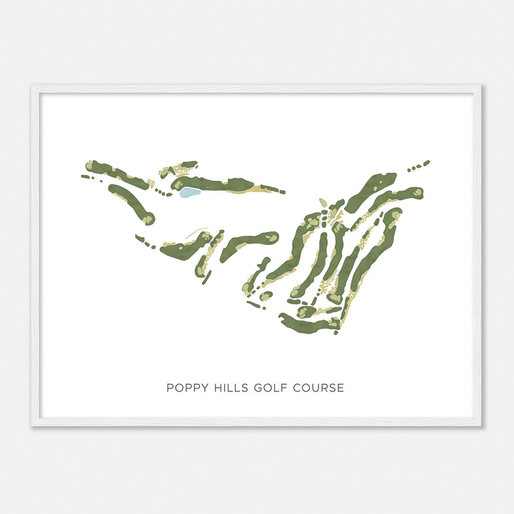 Print of Poppy Hills Golf Course Modern Map