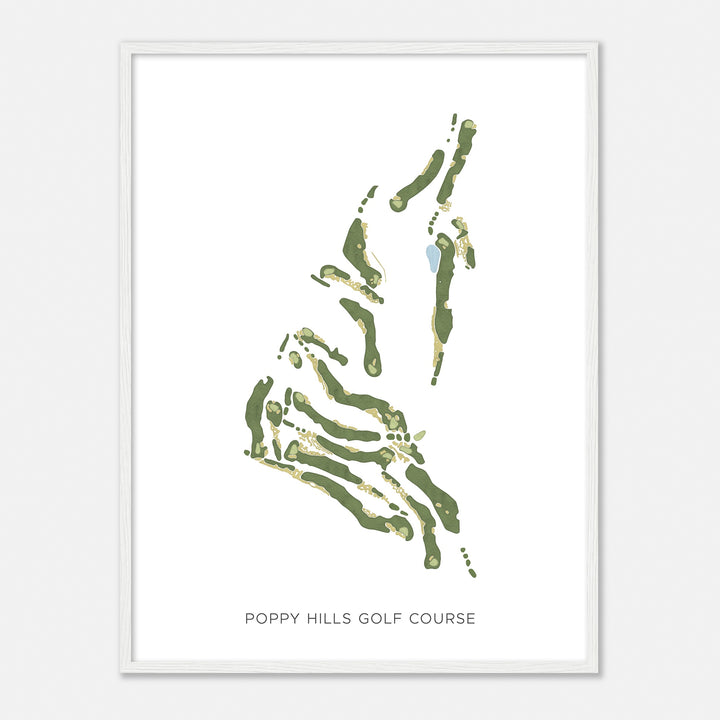 Print of Poppy Hills Golf Course Modern Map