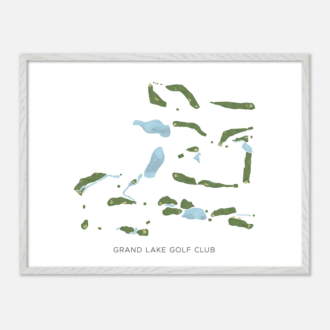 Print of Grand Lake Golf Club Modern Map