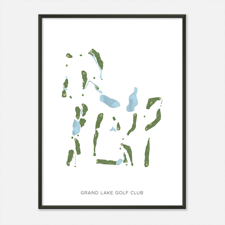 Print of Grand Lake Golf Club Modern Map