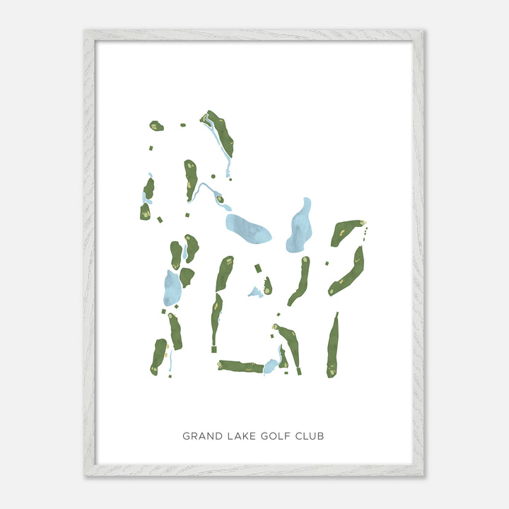 Print of Grand Lake Golf Club Modern Map