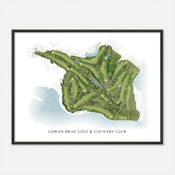 Print of Gowan Brae Golf & Country Club Classic Map