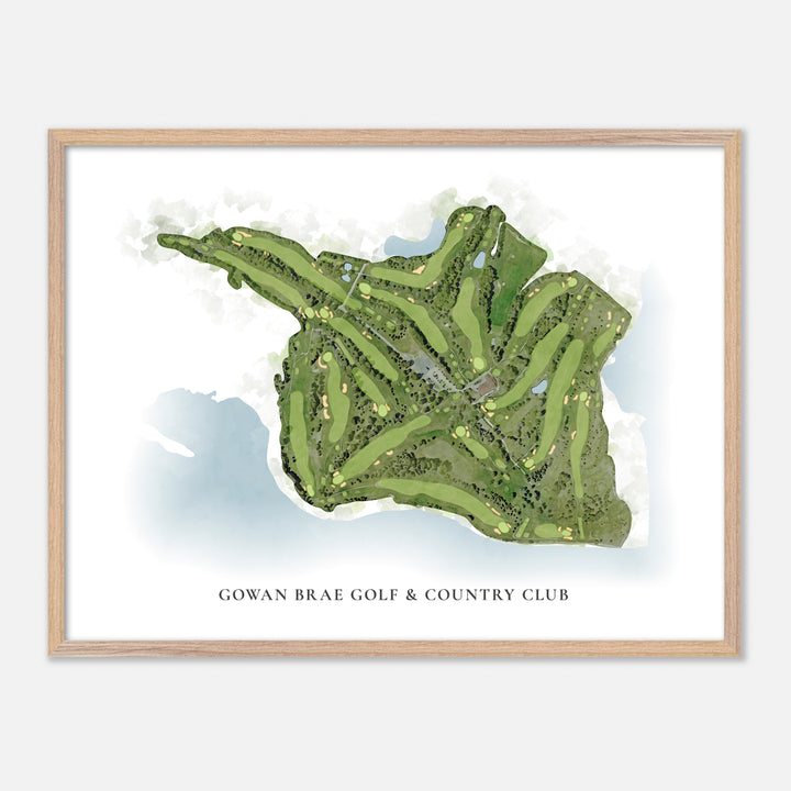 Print of Gowan Brae Golf & Country Club Classic Map