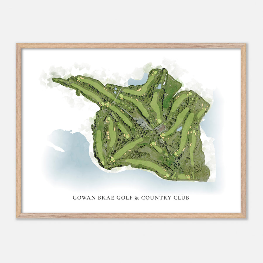 Print of Gowan Brae Golf & Country Club Classic Map