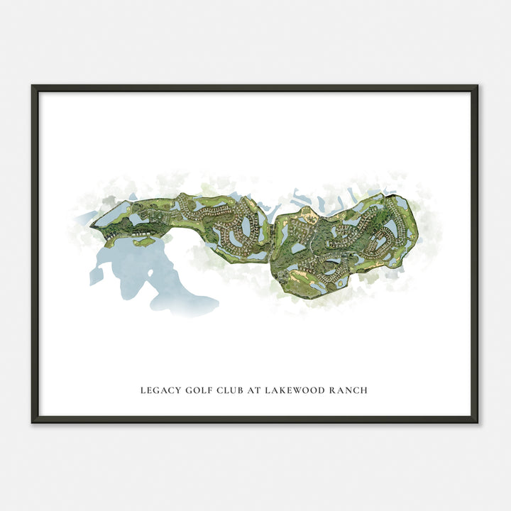 Print of Legacy Golf Club At Lakewood Ranch Classic Map