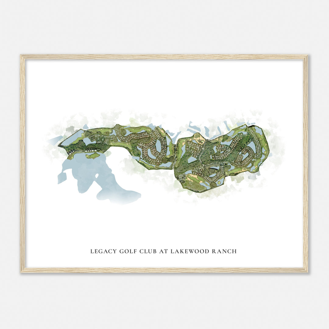 Print of Legacy Golf Club At Lakewood Ranch Classic Map