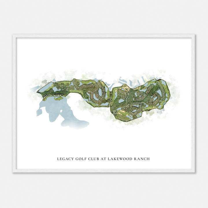 Print of Legacy Golf Club At Lakewood Ranch Classic Map