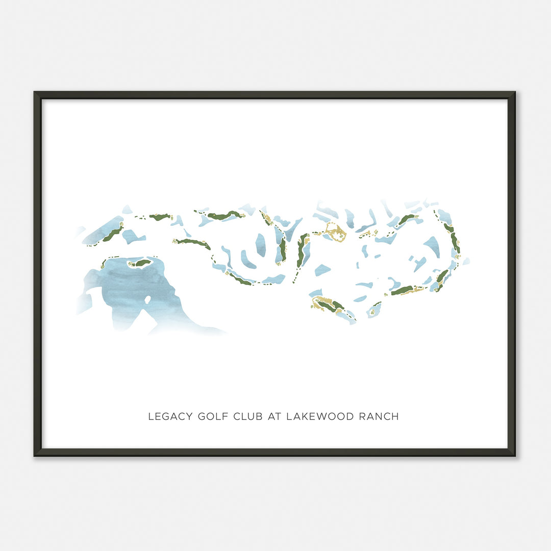 Print of Legacy Golf Club At Lakewood Ranch Modern Map