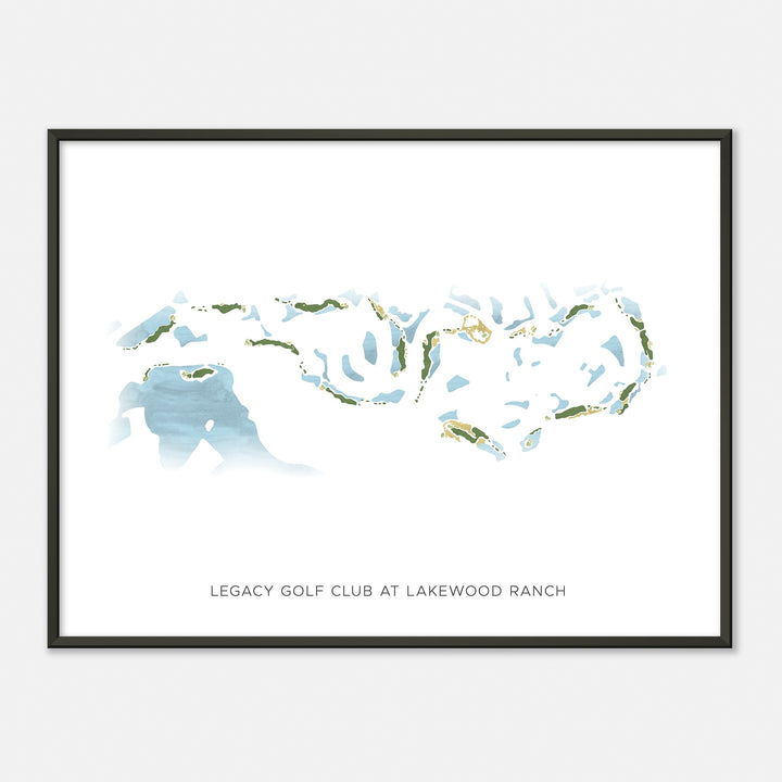 Print of Legacy Golf Club At Lakewood Ranch Modern Map