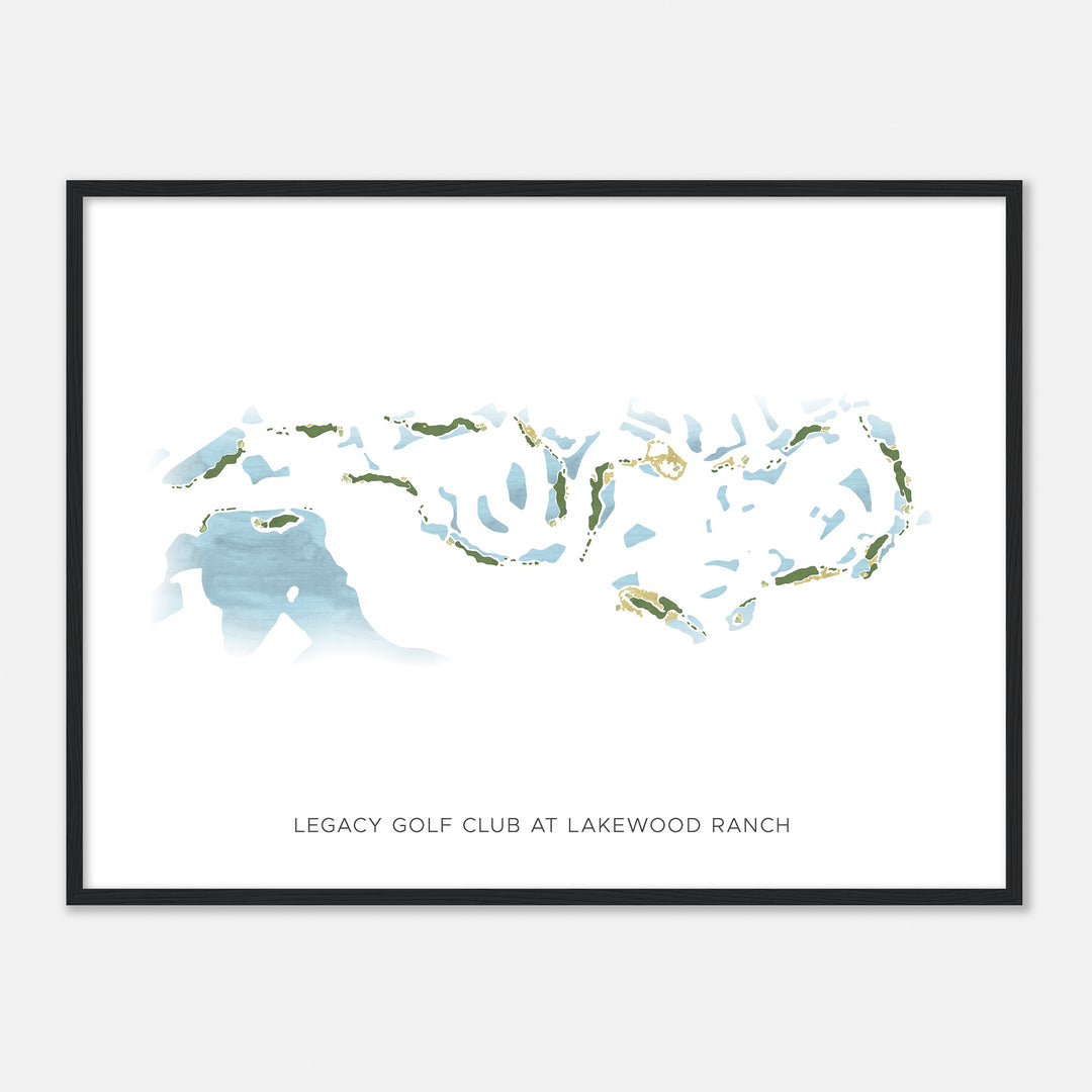 Print of Legacy Golf Club At Lakewood Ranch Modern Map