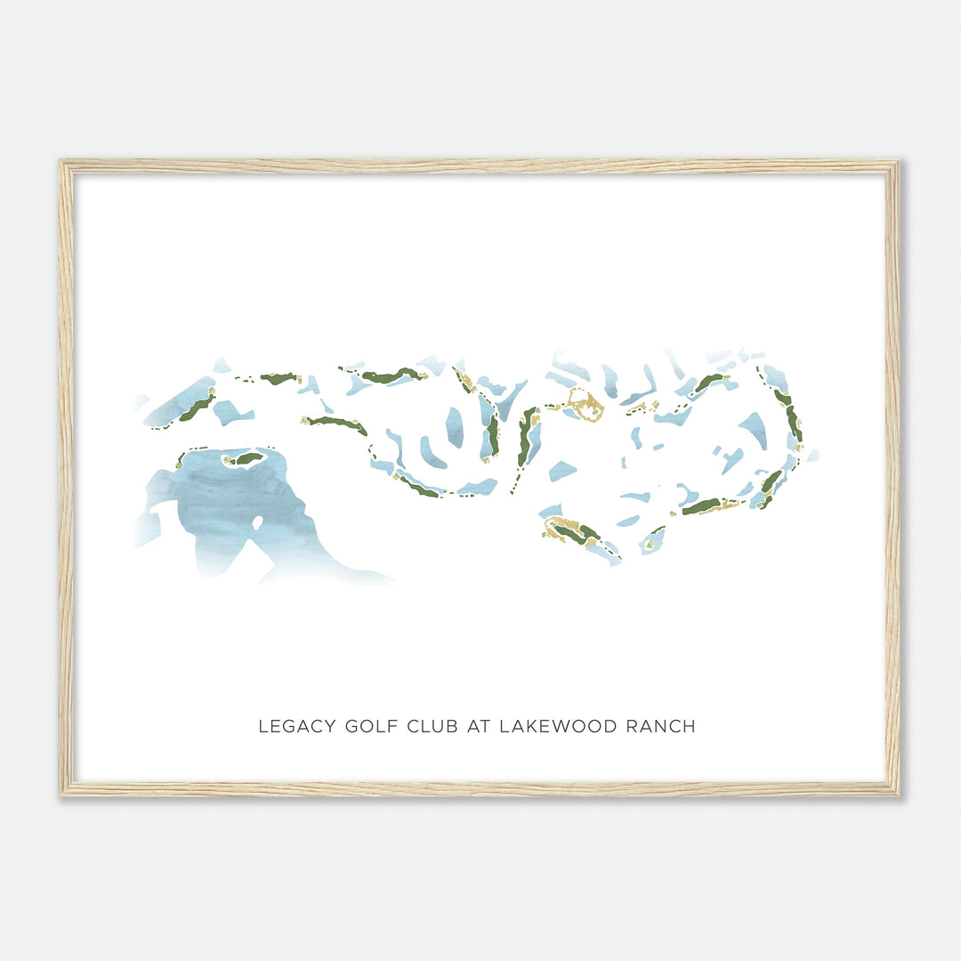 Print of Legacy Golf Club At Lakewood Ranch Modern Map