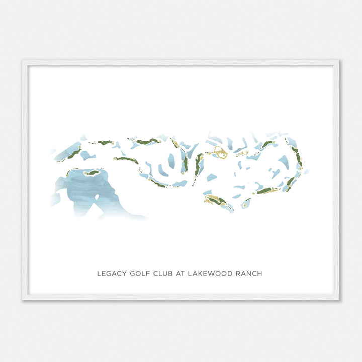 Print of Legacy Golf Club At Lakewood Ranch Modern Map