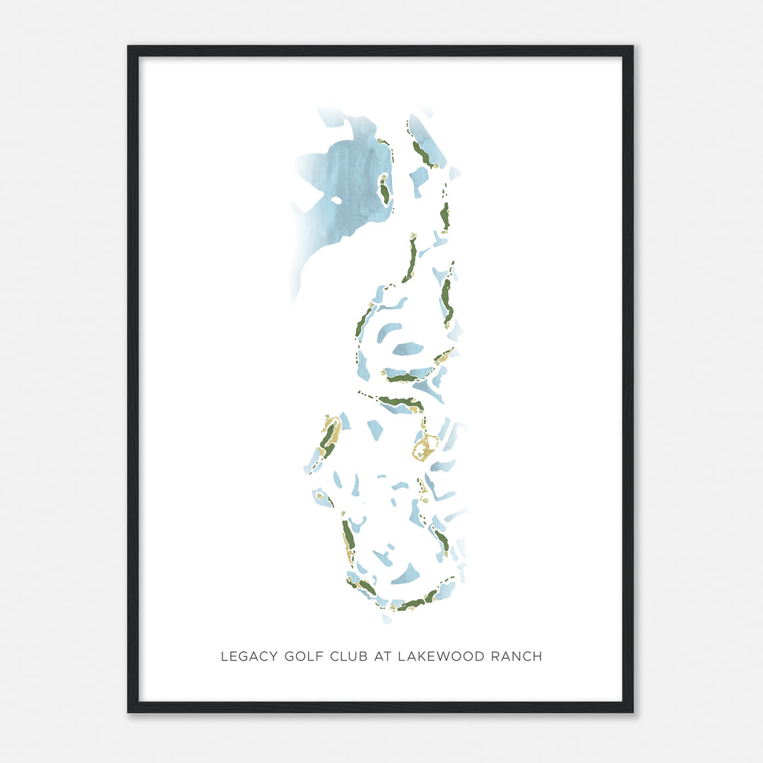 Print of Legacy Golf Club At Lakewood Ranch Modern Map