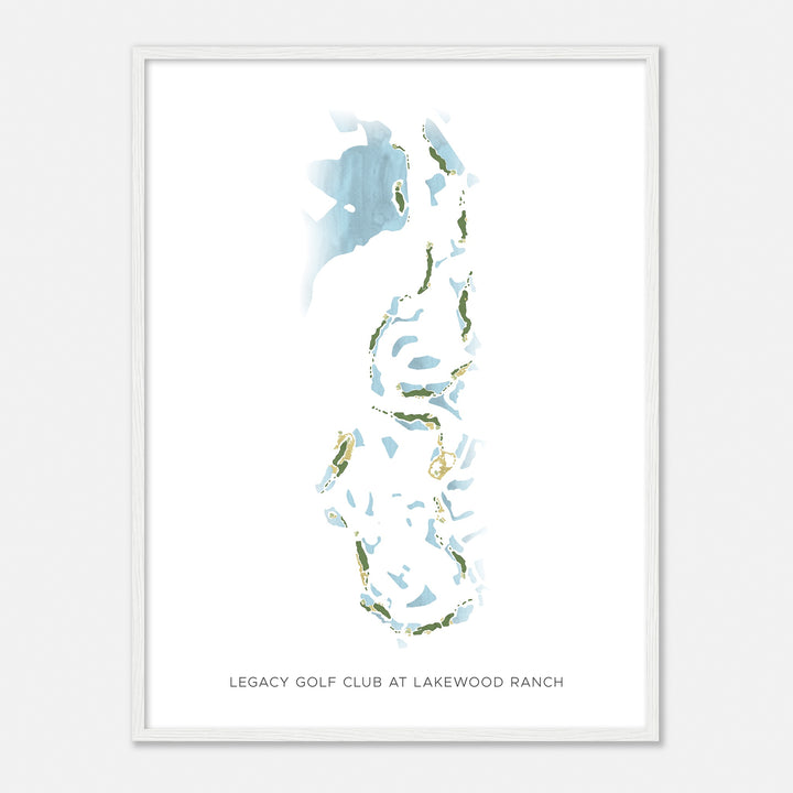 Print of Legacy Golf Club At Lakewood Ranch Modern Map