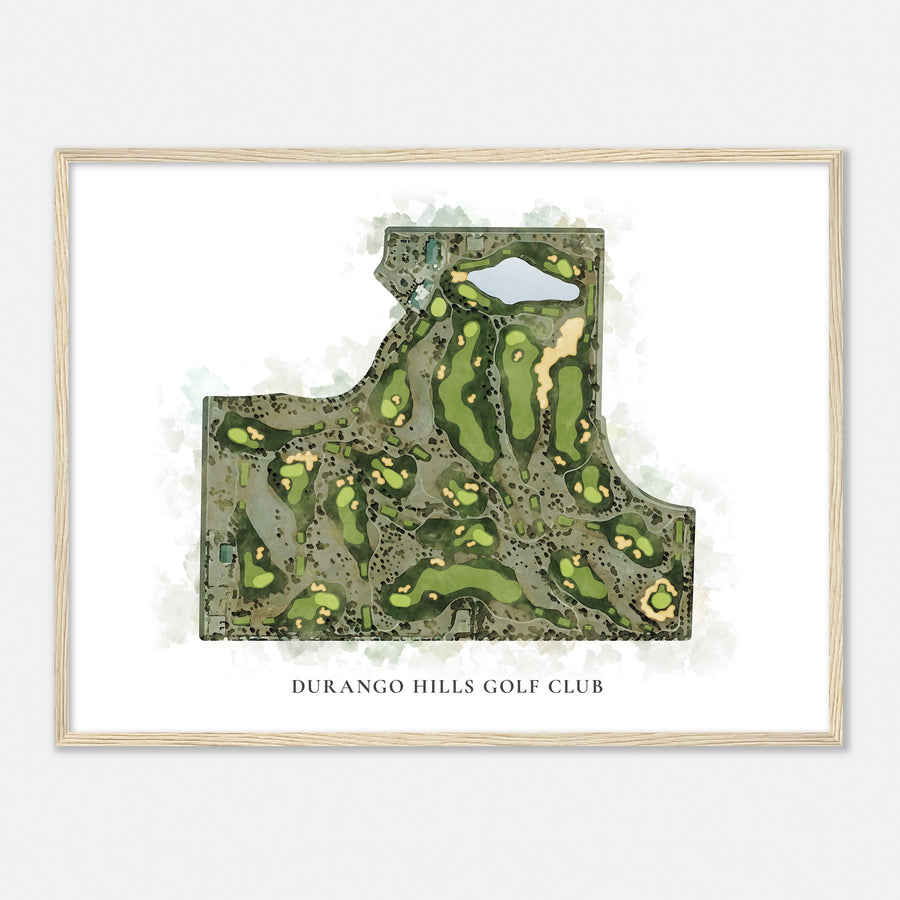 Print of Durango Hills Golf Club Classic Map