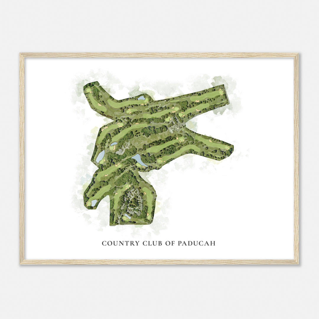 Print of Country Club Of Paducah Classic Map