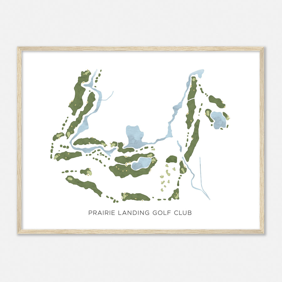 Print of Prairie Landing Golf Club Modern Map