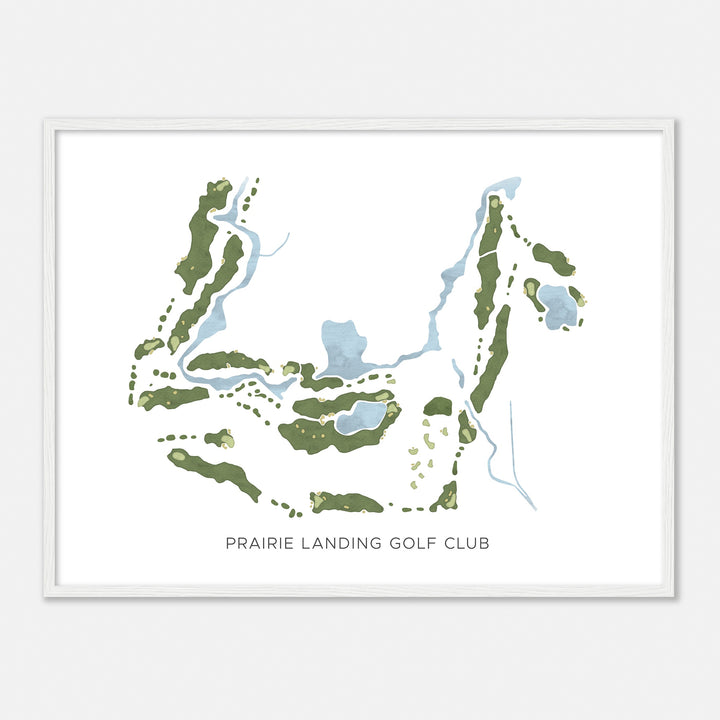 Print of Prairie Landing Golf Club Modern Map