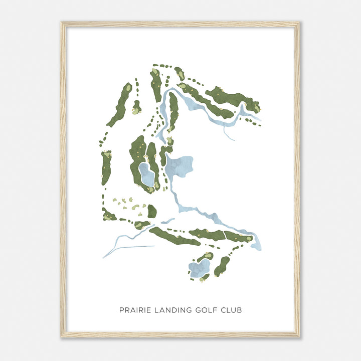 Print of Prairie Landing Golf Club Modern Map