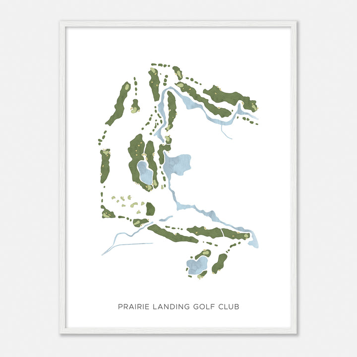 Print of Prairie Landing Golf Club Modern Map