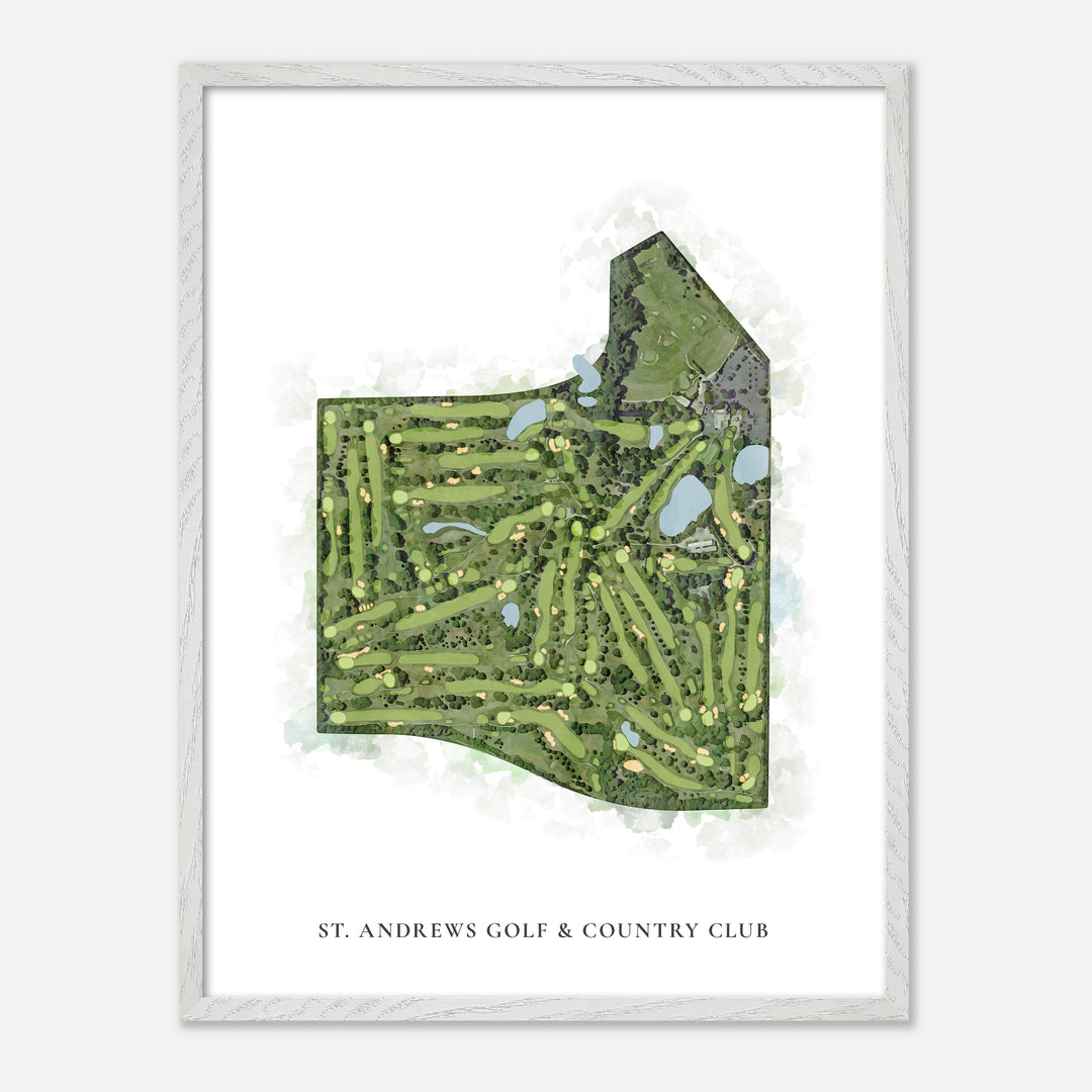 Print of St. Andrews Golf &amp; Country Club Classic Map