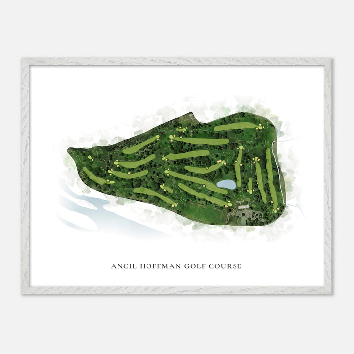 Print of Ancil Hoffman Golf Course Classic Map