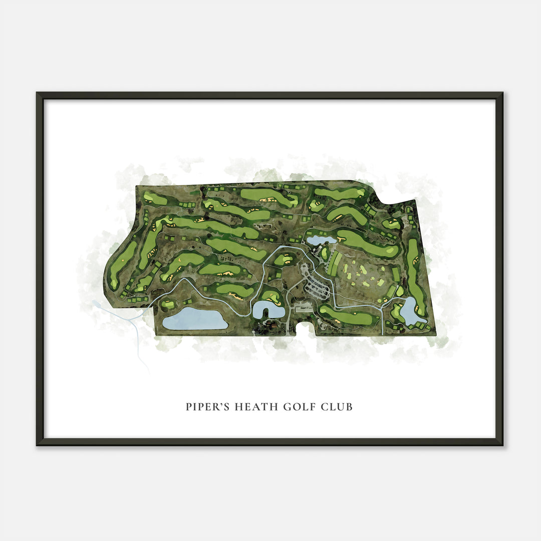 Print of Piper'S Heath Golf Club Classic Map