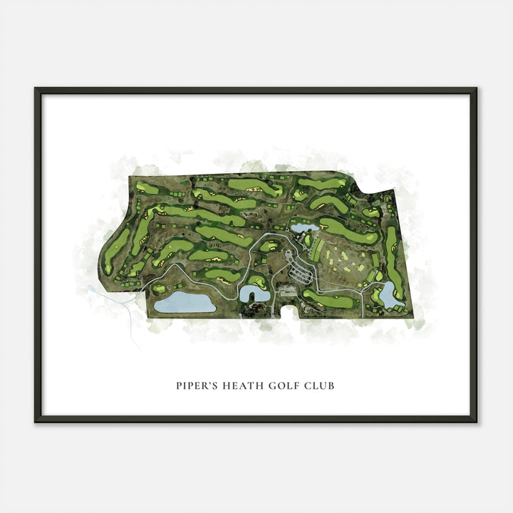 Print of Piper'S Heath Golf Club Classic Map
