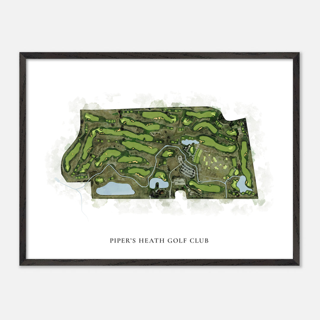 Print of Piper'S Heath Golf Club Classic Map