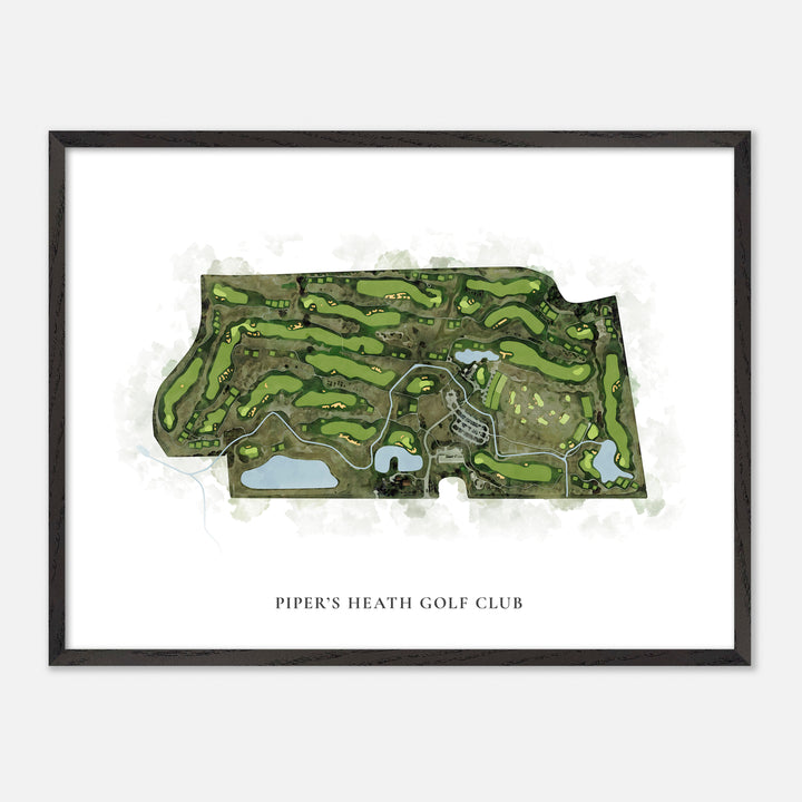 Print of Piper'S Heath Golf Club Classic Map