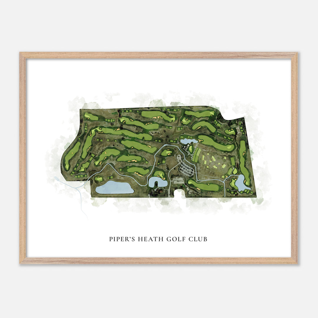 Print of Piper'S Heath Golf Club Classic Map