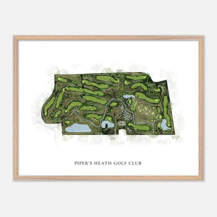 Print of Piper'S Heath Golf Club Classic Map