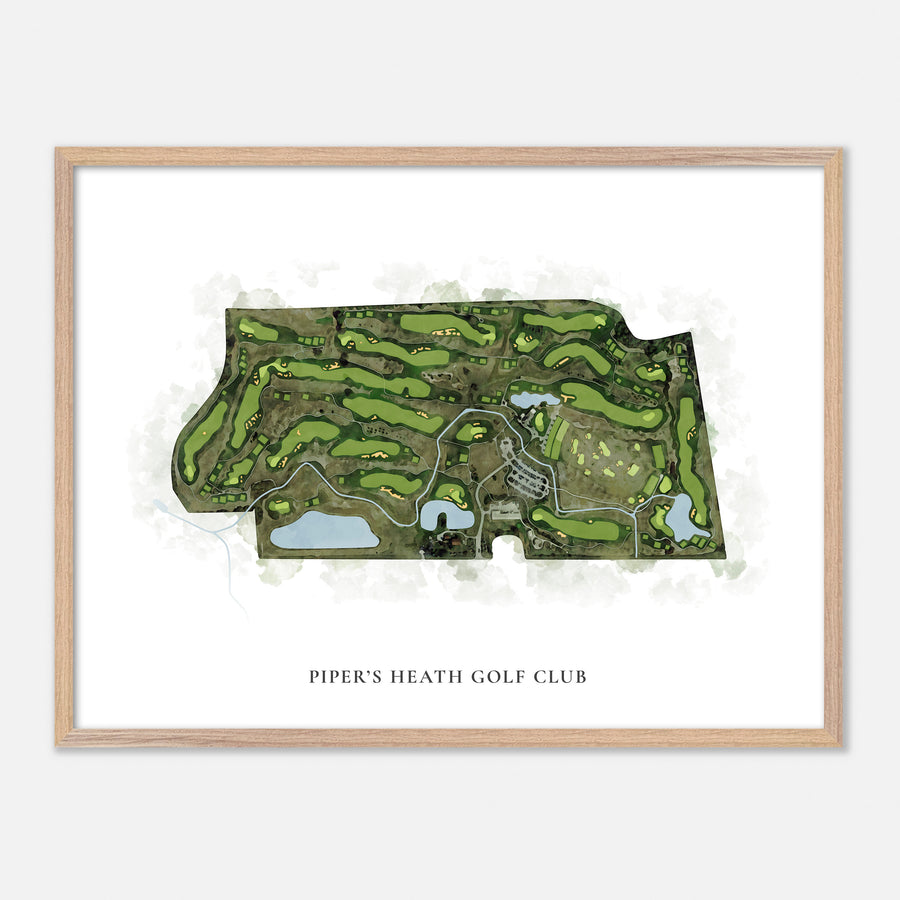 Print of Piper'S Heath Golf Club Classic Map
