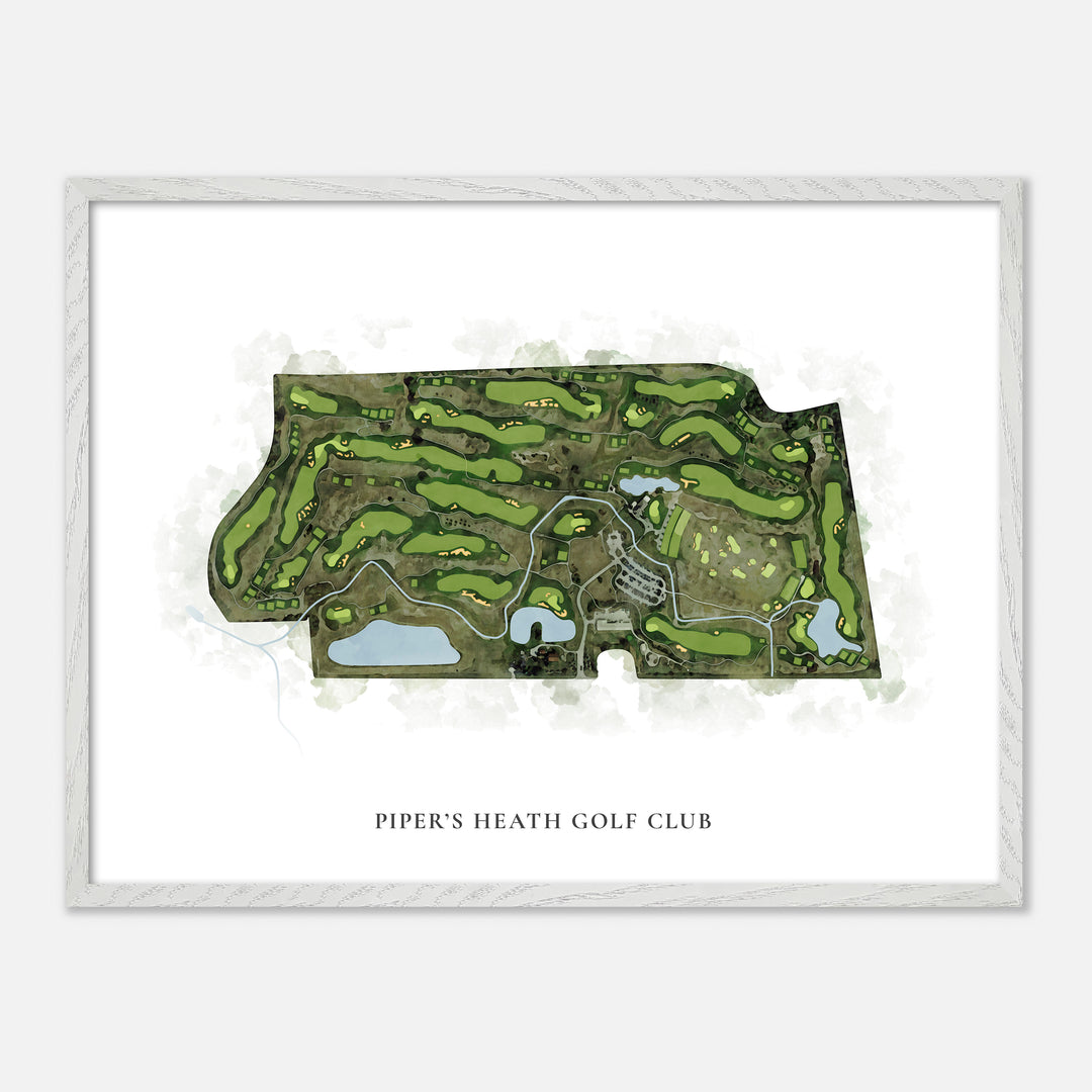 Print of Piper'S Heath Golf Club Classic Map
